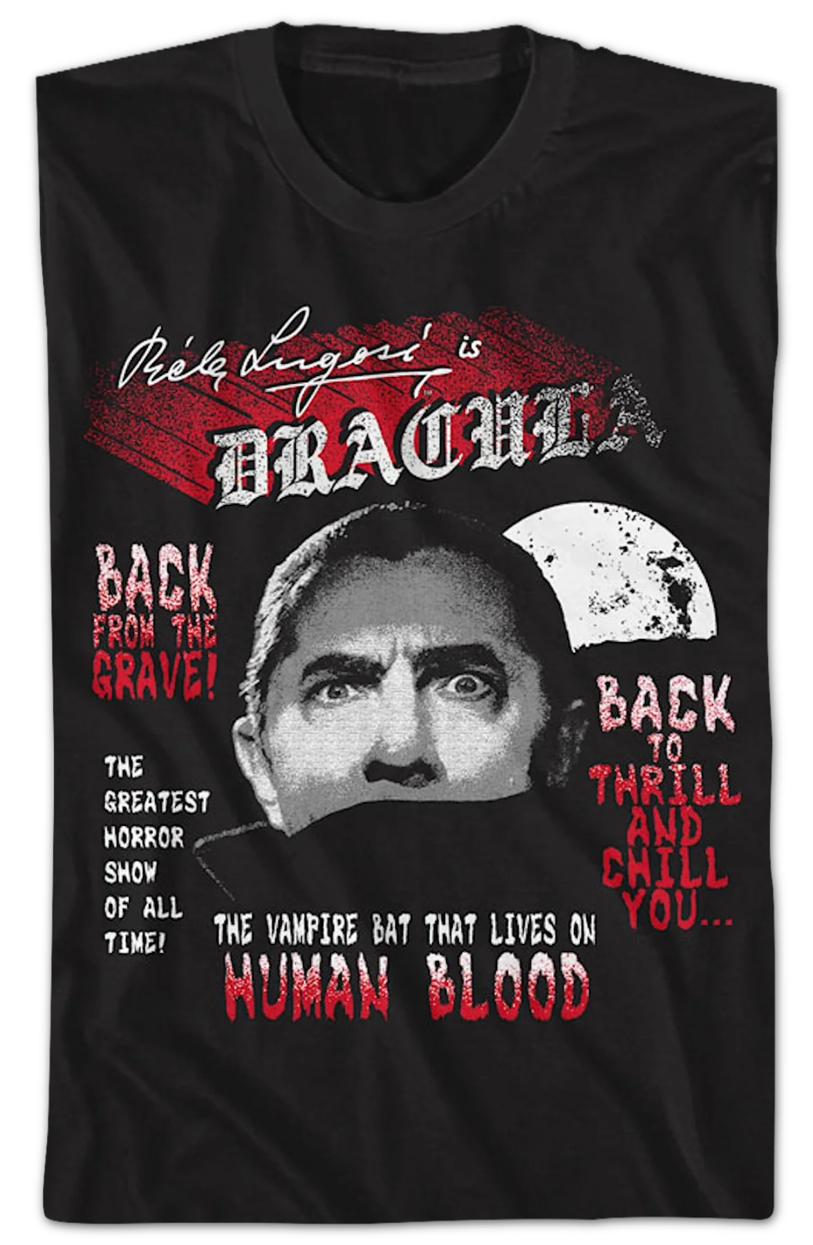 Dracula Back From The Grave Bela Lugosi T-Shirt - Image 2