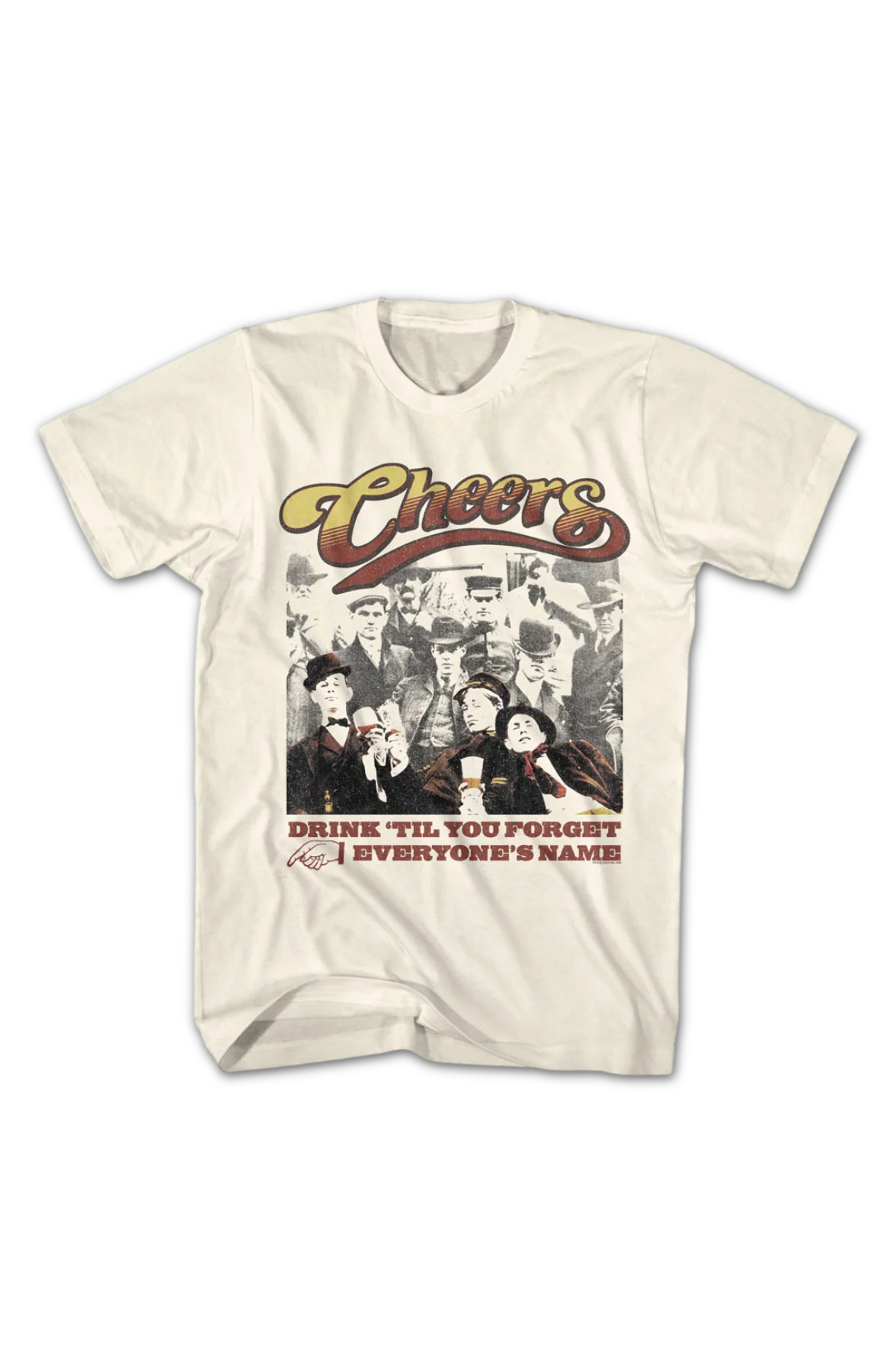 Drink 'Til You Forget Everyone's Name Cheers T-Shirt - Image 2