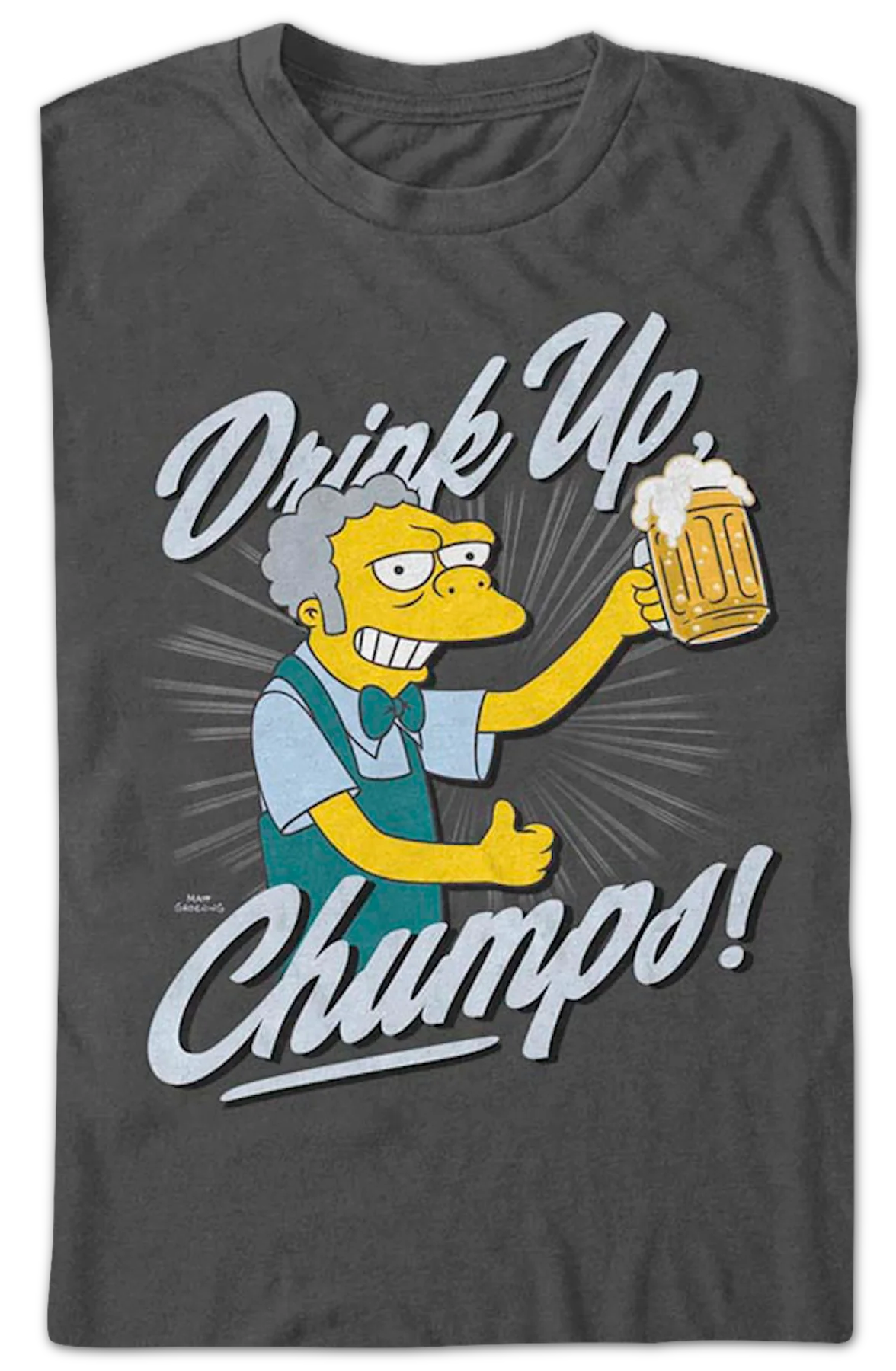 Drink Up Chumps Simpsons T-Shirt - Image 2
