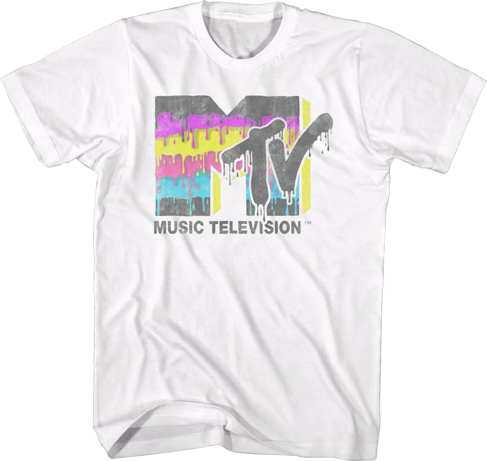 Dripping Paint Logo MTV Shirt