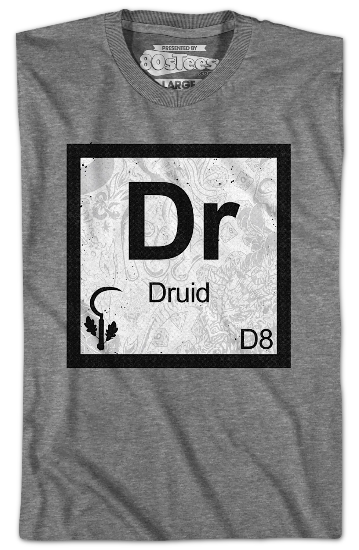 Druid Element Symbol Dungeons & Dragons T-Shirt - Image 2
