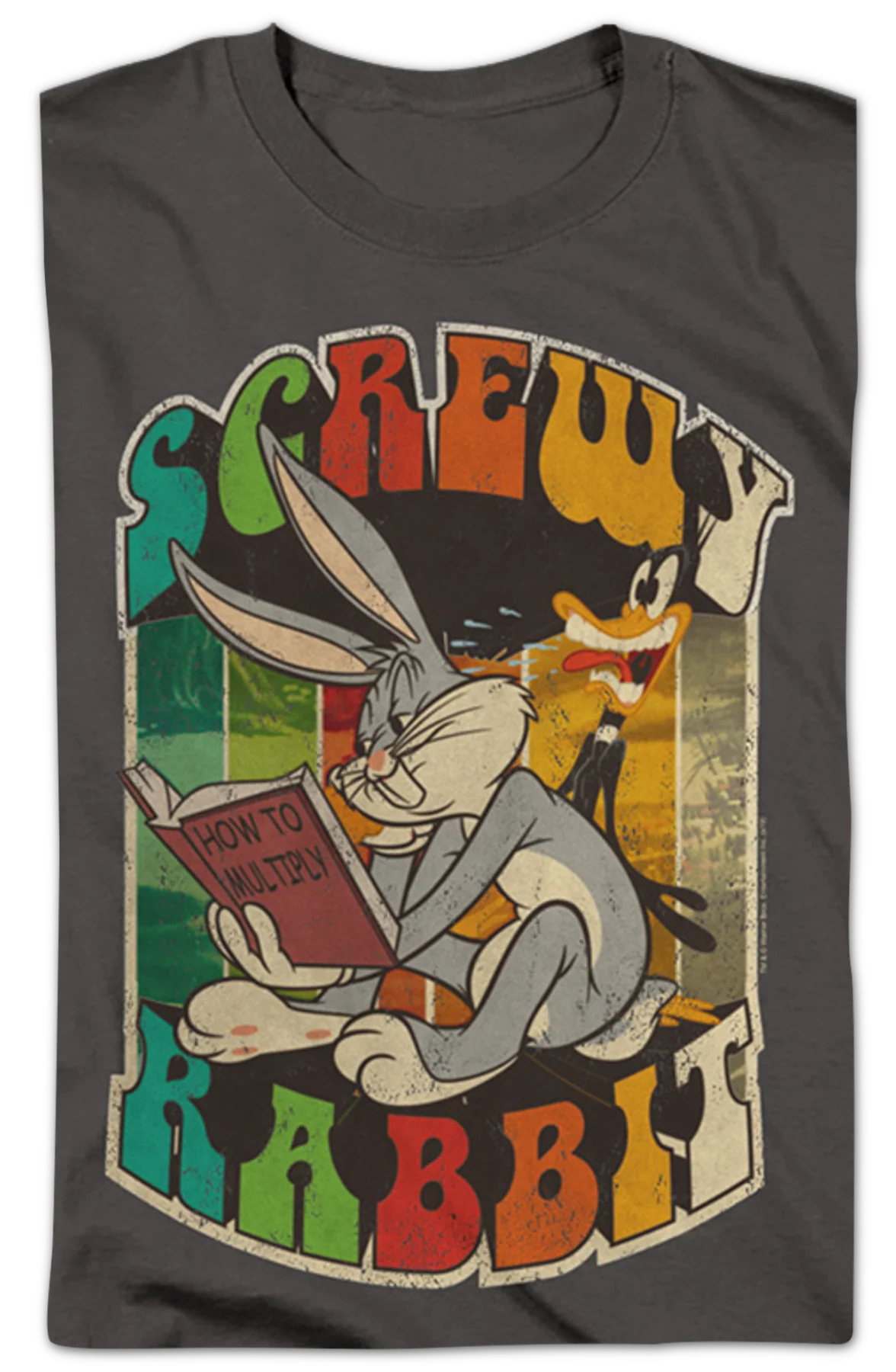 Duffy Duck Bugs Bunny Screwy Rabbit Looney Tunes T-Shirt - Image 2