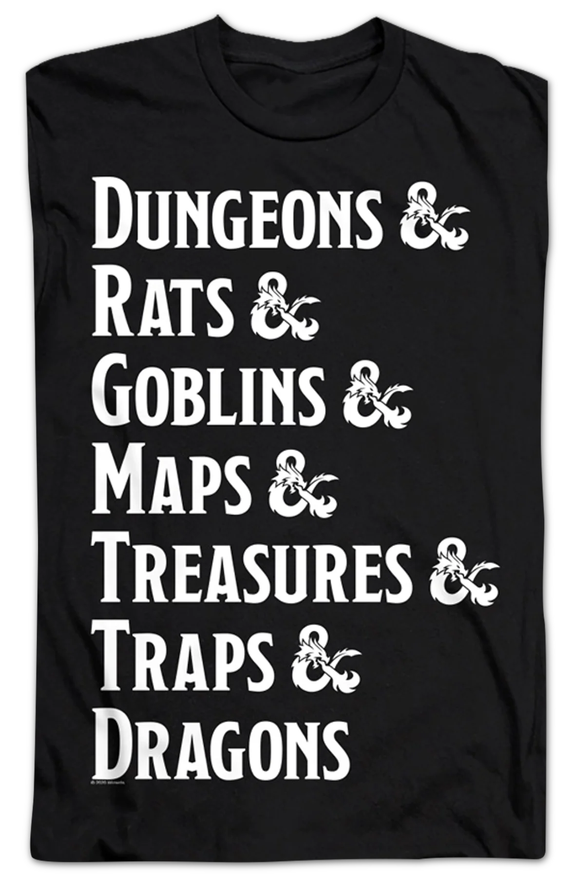 Dungeon List Dungeons & Dragons T-Shirt - Image 2
