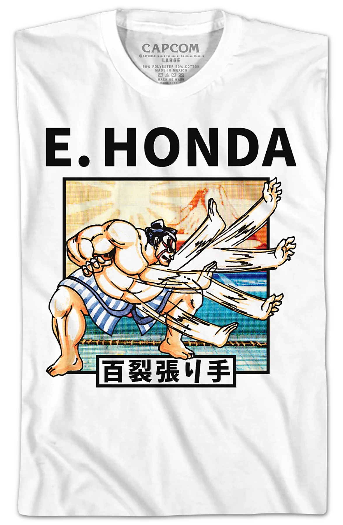 E. Honda Hundred Hand Slap Street Fighter T-Shirt - Image 2