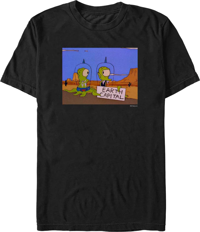 Earth Capital The Simpsons T-Shirt