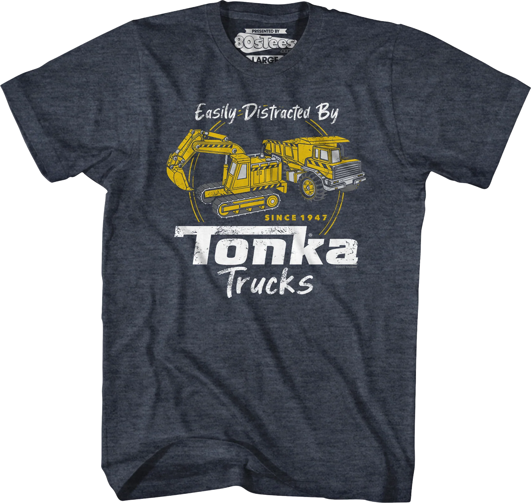 Easily Distracted By Tonka Trucks T-Shirt - Image 3
