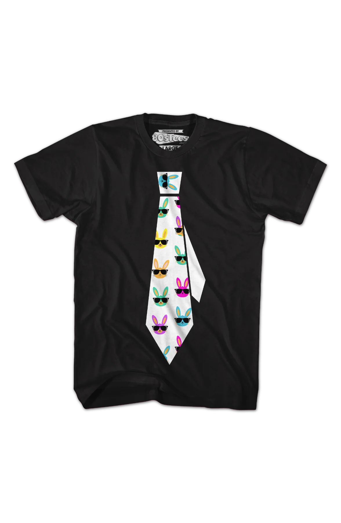 Easter Bunny Tie T-Shirt - Image 2