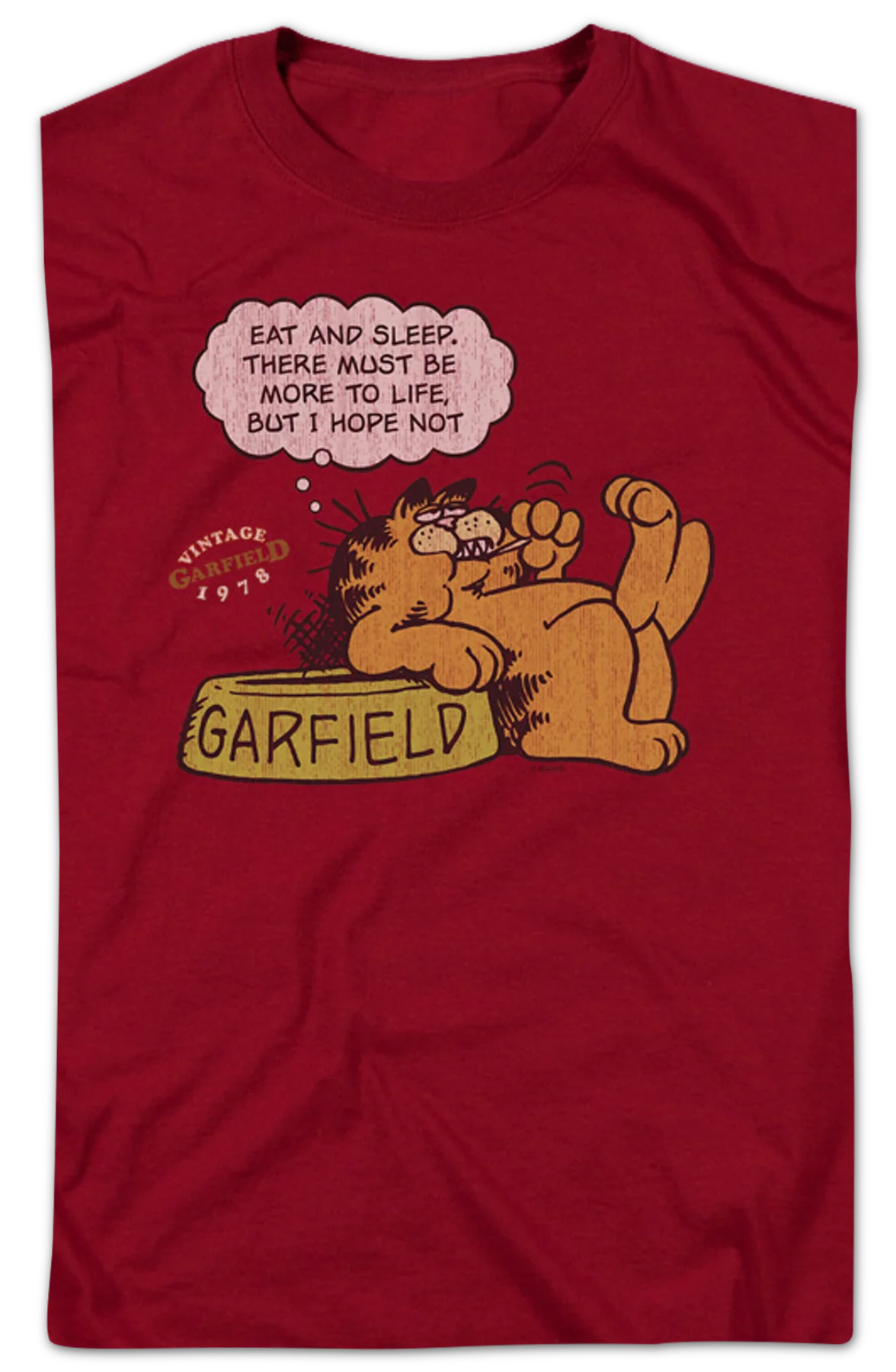 Eat And Sleep Garfield T-Shirt - Image 2