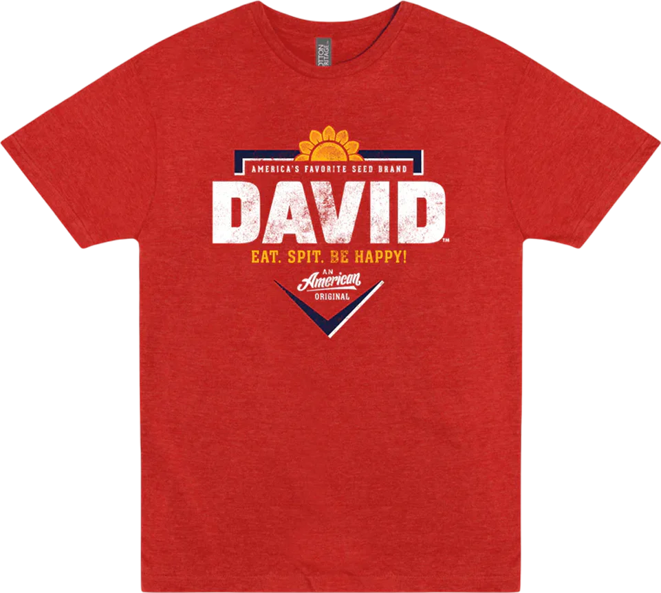 Eat Spit Be Happy David Sunflower Seeds T-Shirt