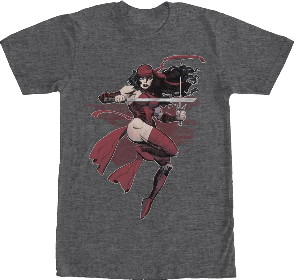 Elektra Action Pose Marvel Comics T-Shirt