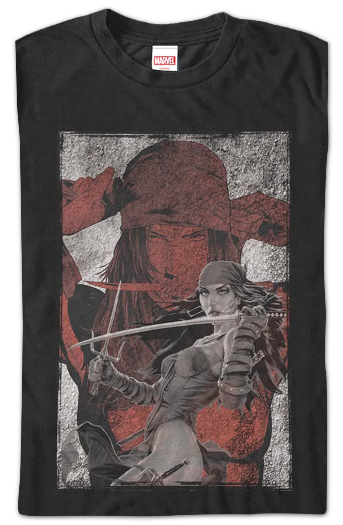 Elektra Collage Marvel Comics T-Shirt - Image 2