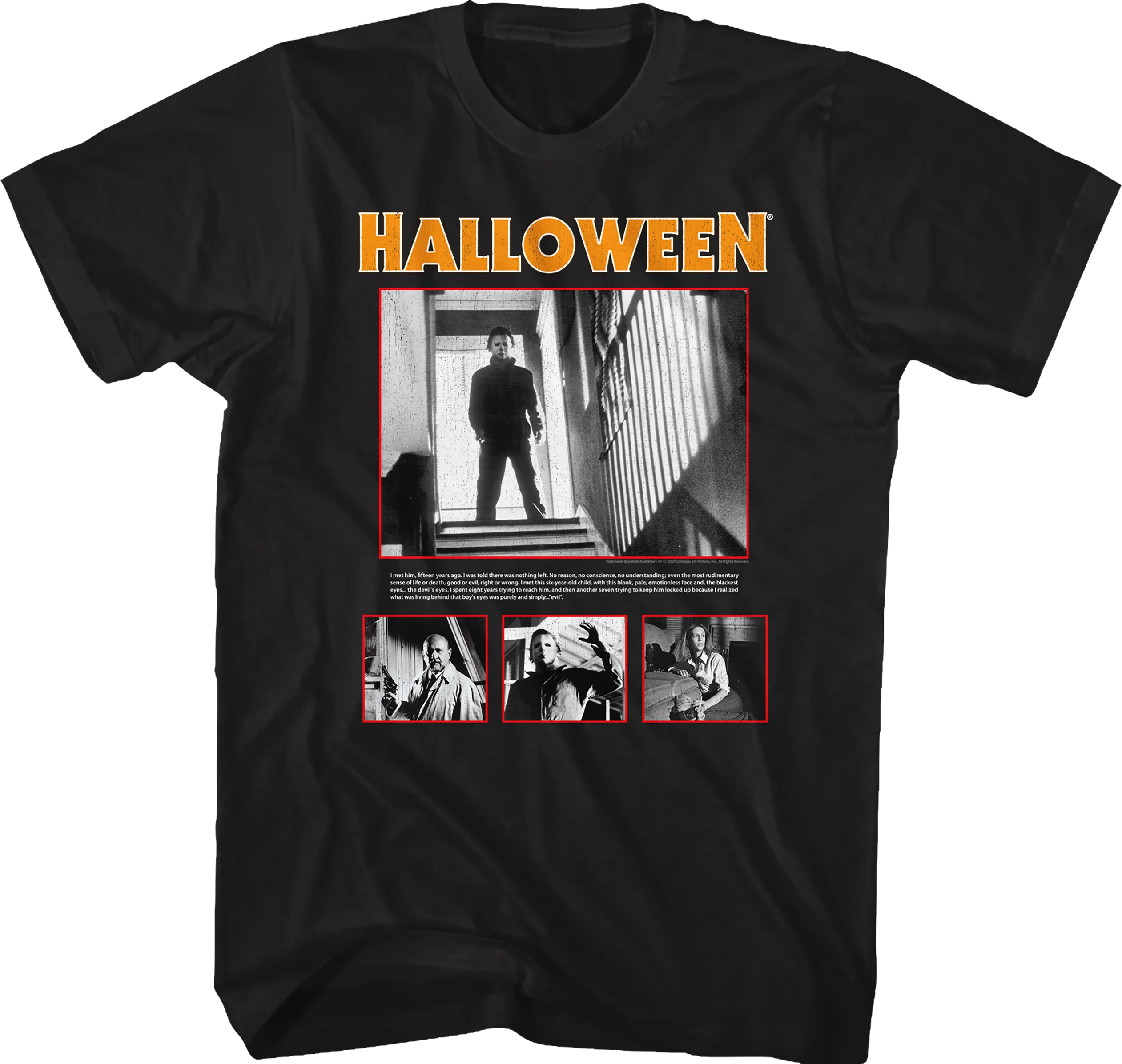 Evil Collage Halloween T-Shirt
