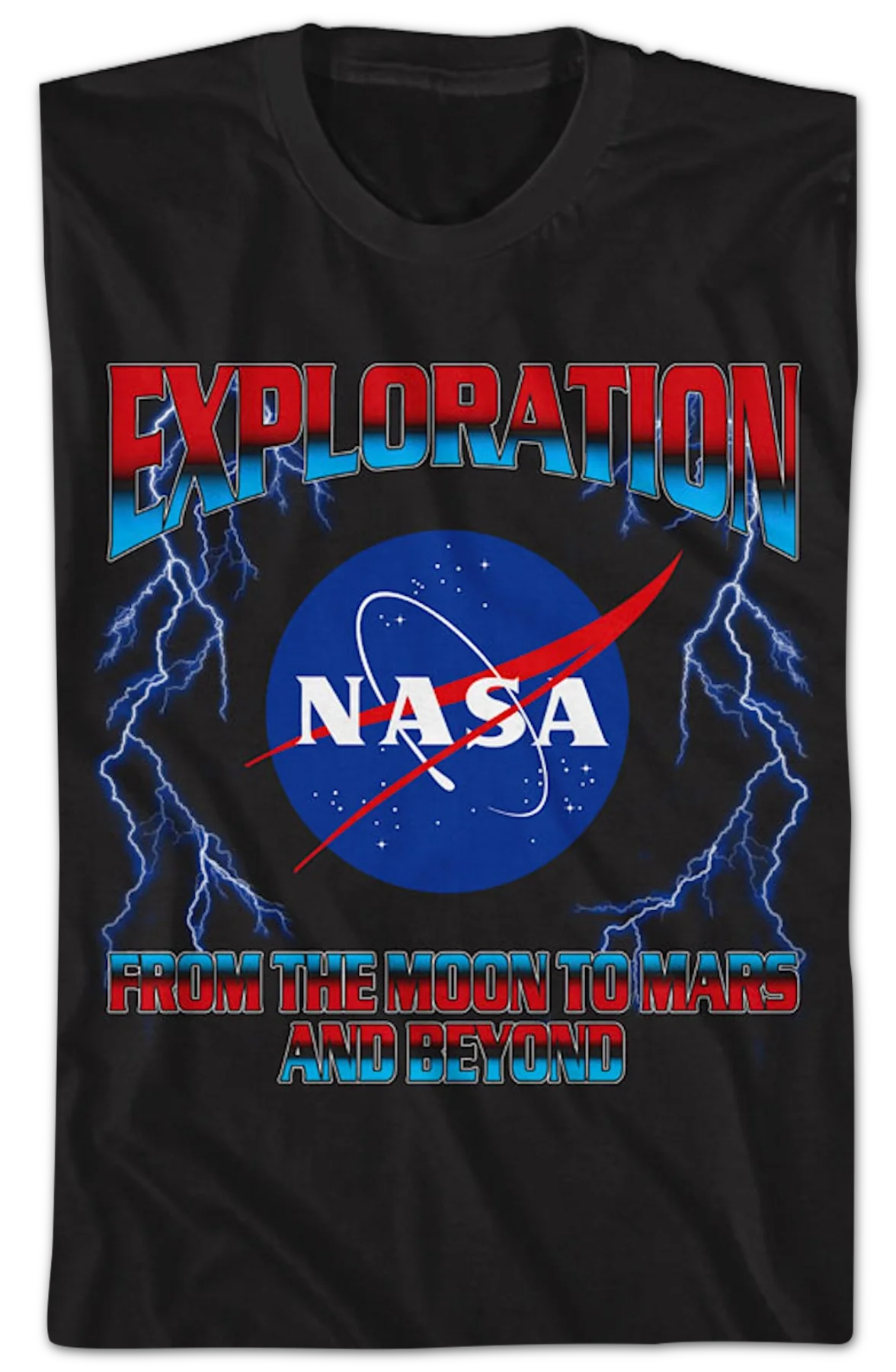 Exploration From The Moon To Mars And Beyond NASA T-Shirt - Image 2