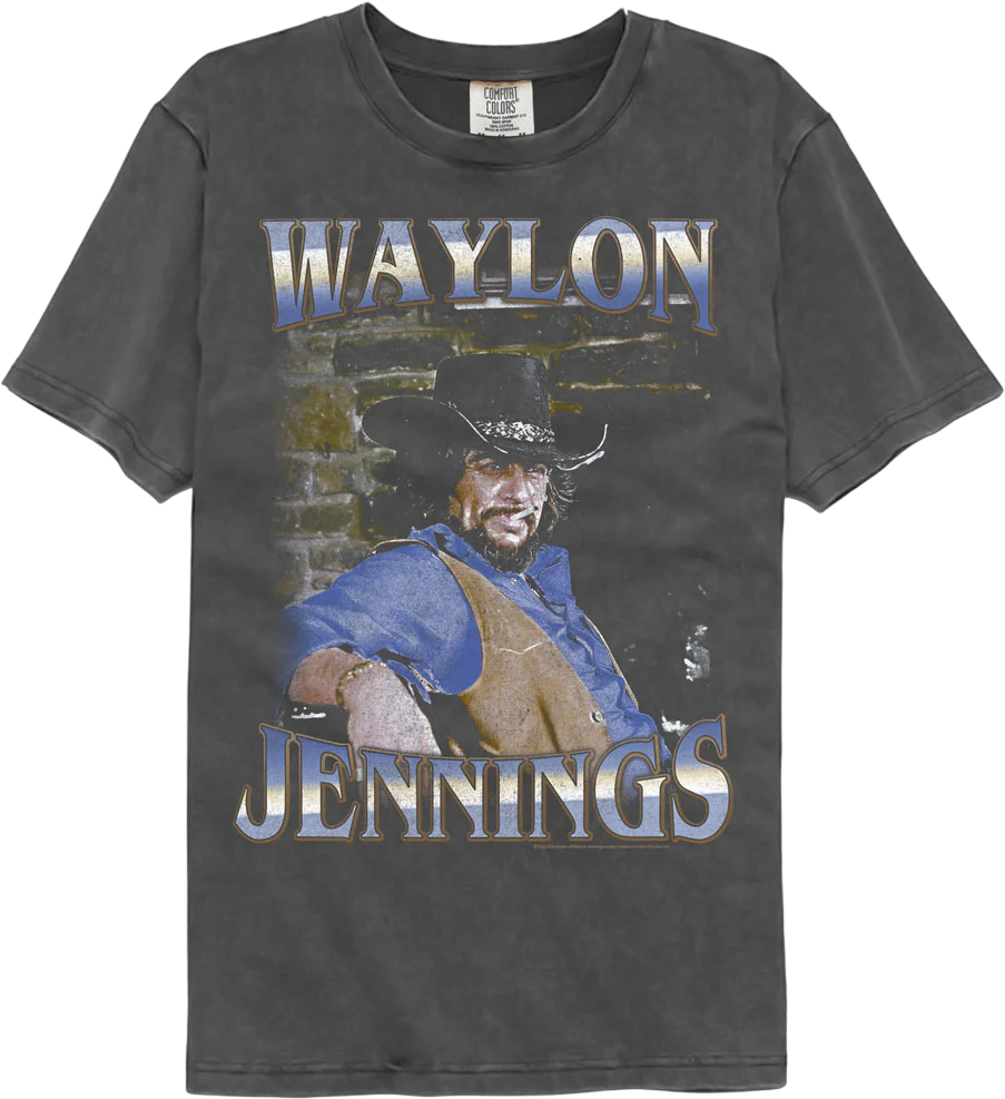 Faded Bricks Waylon Jennings Comfort Colors Brand T-Shirt