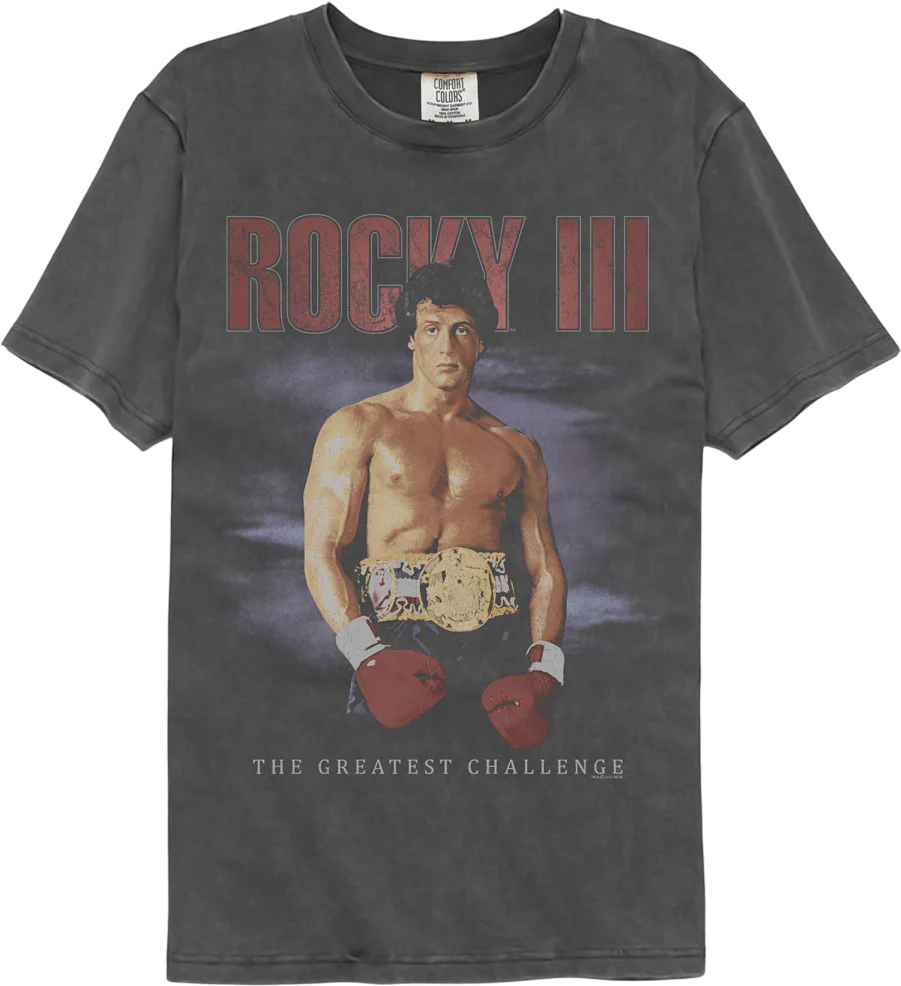 Faded The Greatest Challenge Rocky Comfort Colors Brand T-Shirt