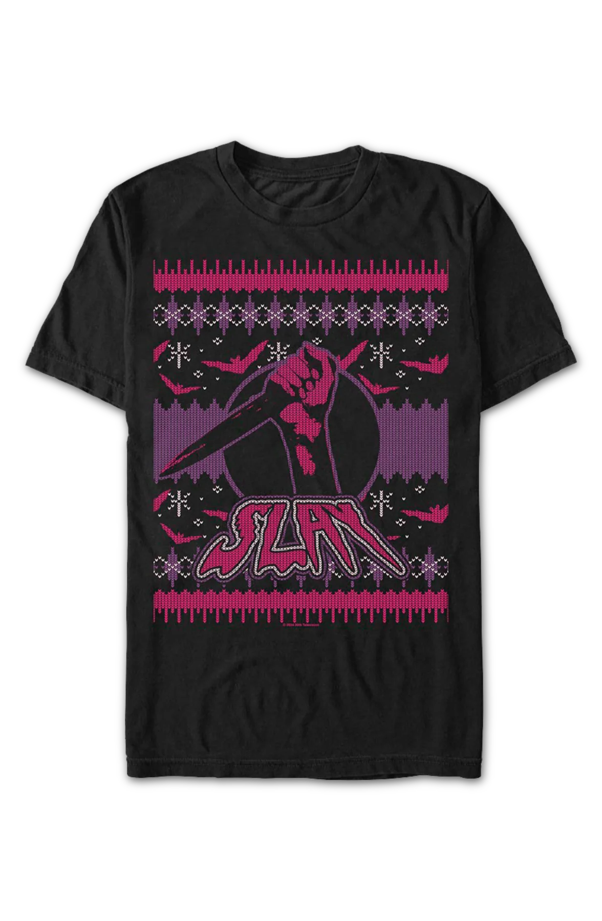 Faux Ugly Christmas Sweater Design Buffy The Vampire Slayer T-Shirt - Image 2