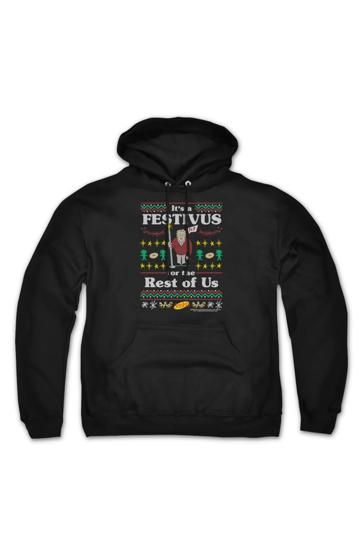 Faux Ugly Festivus Sweater Seinfeld Hoodie - Image 2