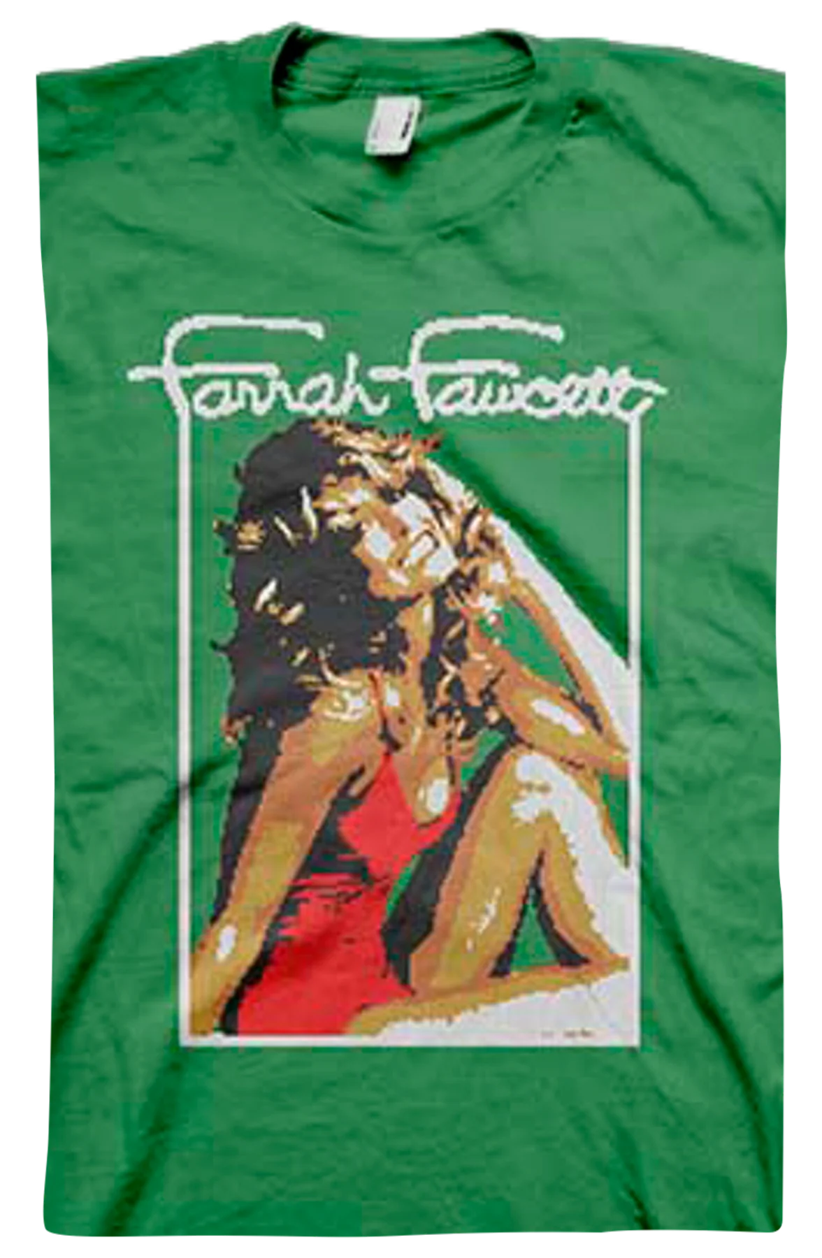 Faux Ugly Knit Farrah Fawcett Christmas T-Shirt - Image 2