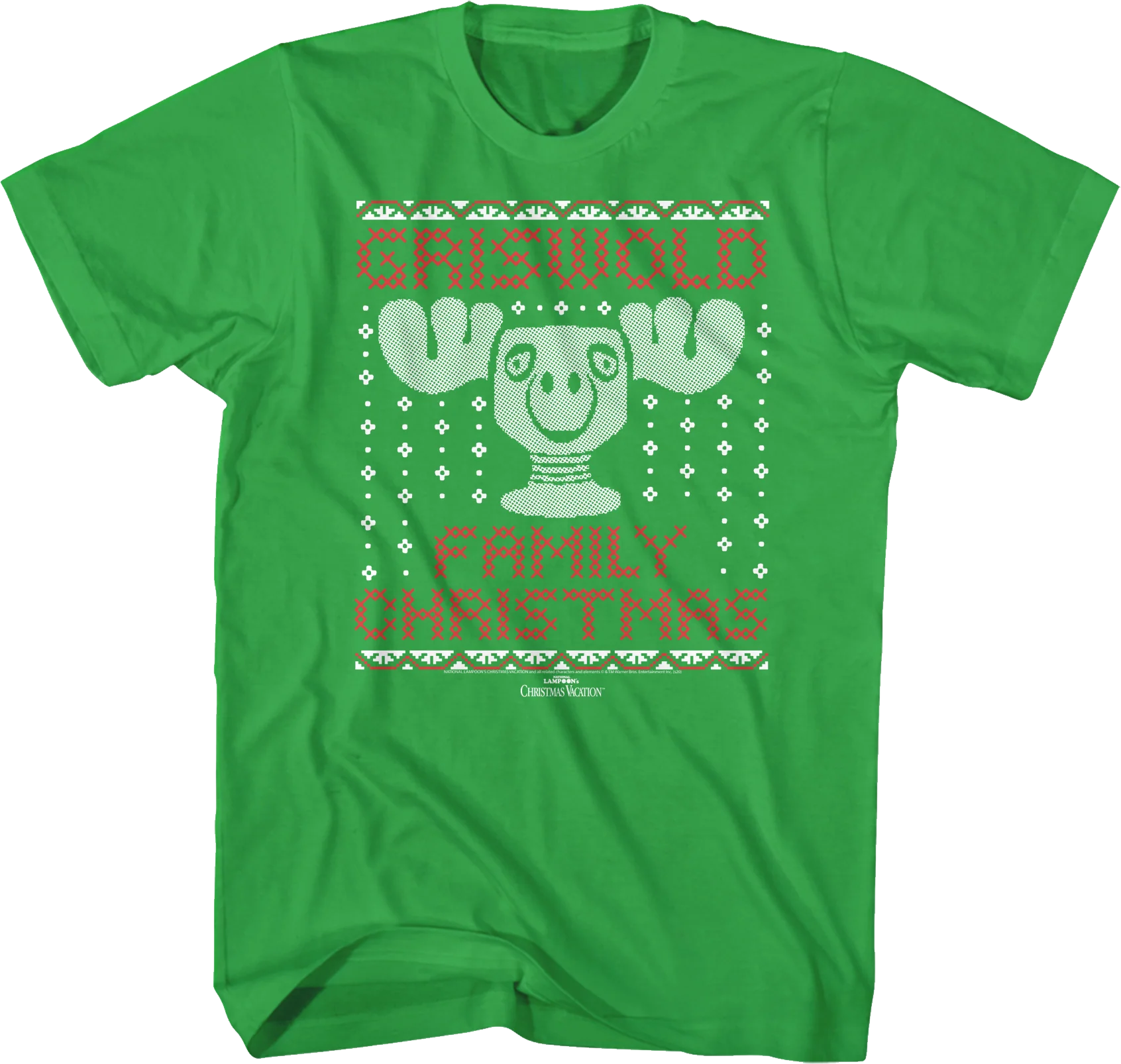 Faux Ugly Knit Moose Mug Christmas Vacation T-Shirt