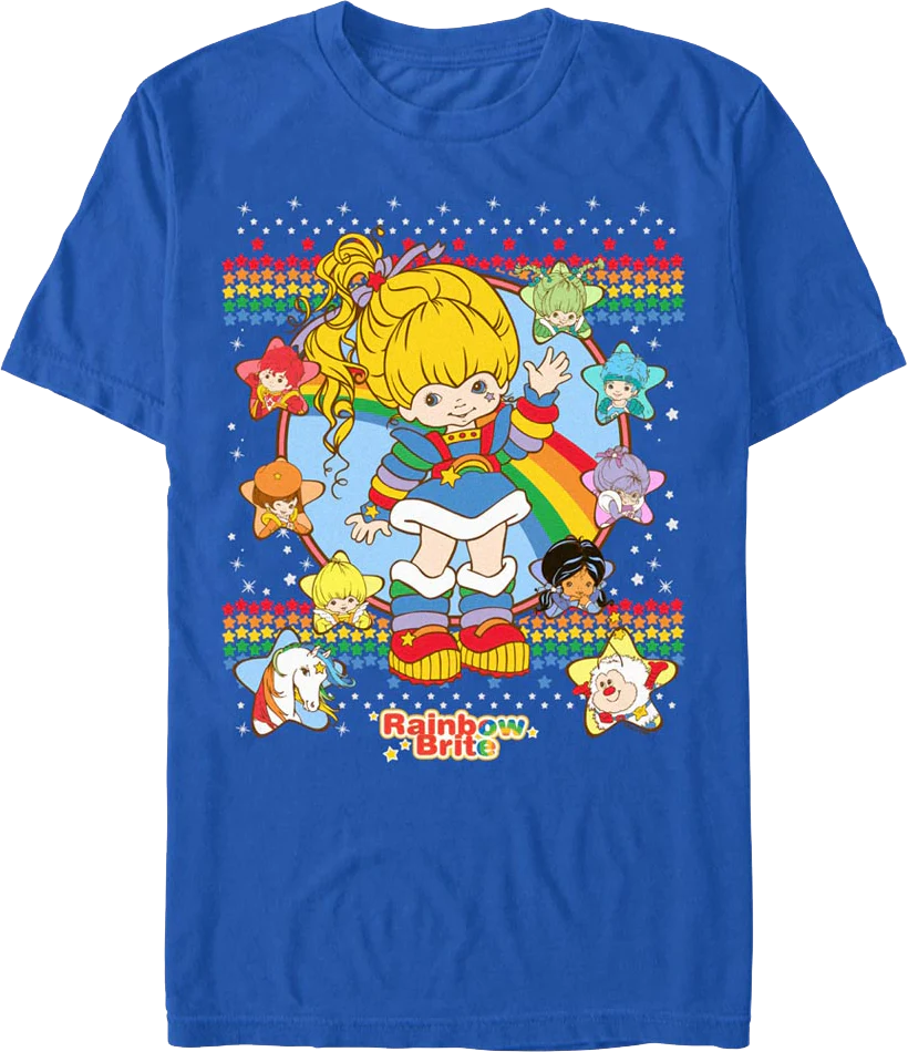 Faux Ugly Sweater Rainbow Brite T-Shirt
