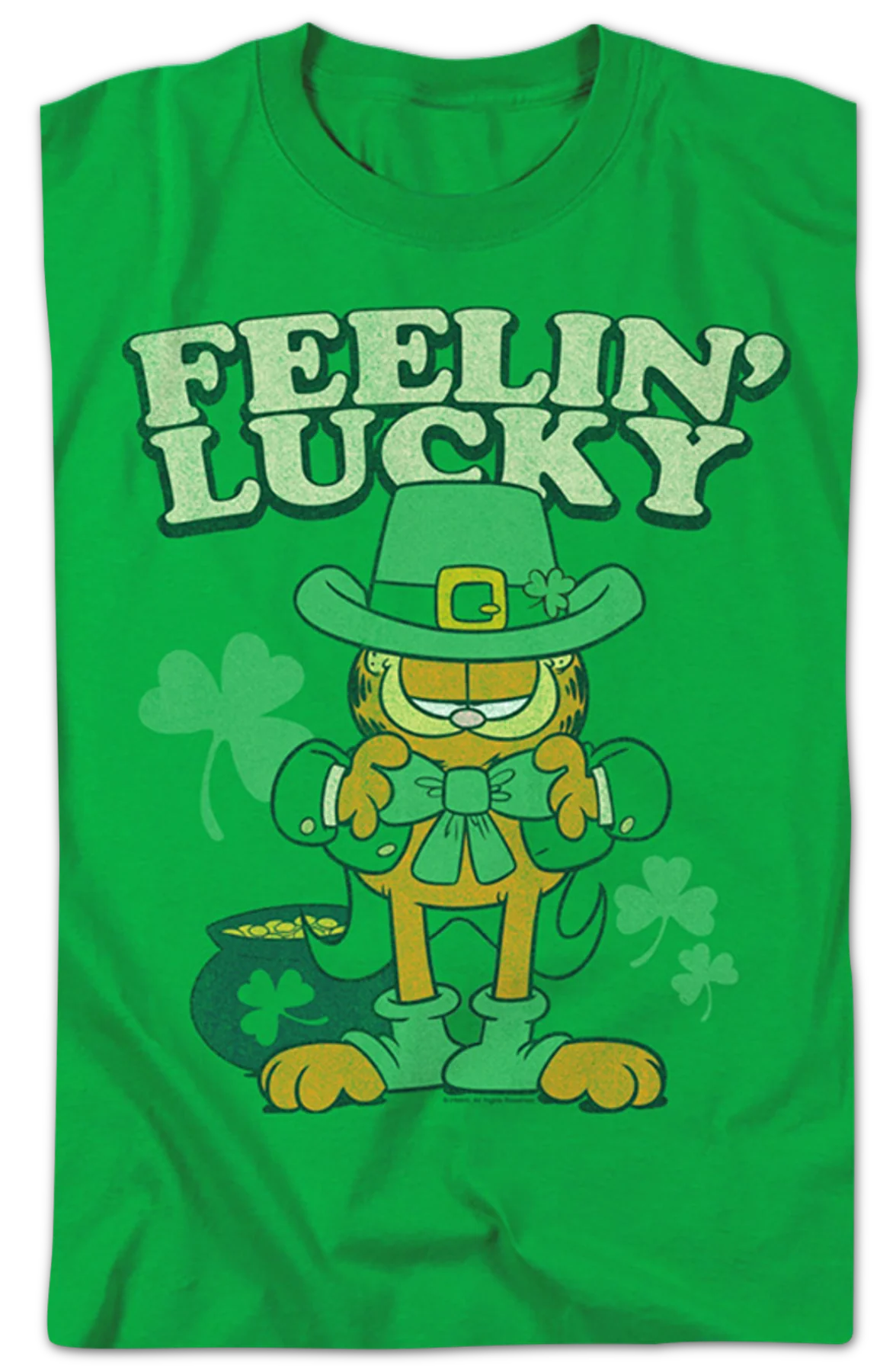 Feelin' Lucky Garfield T-Shirt - Image 2