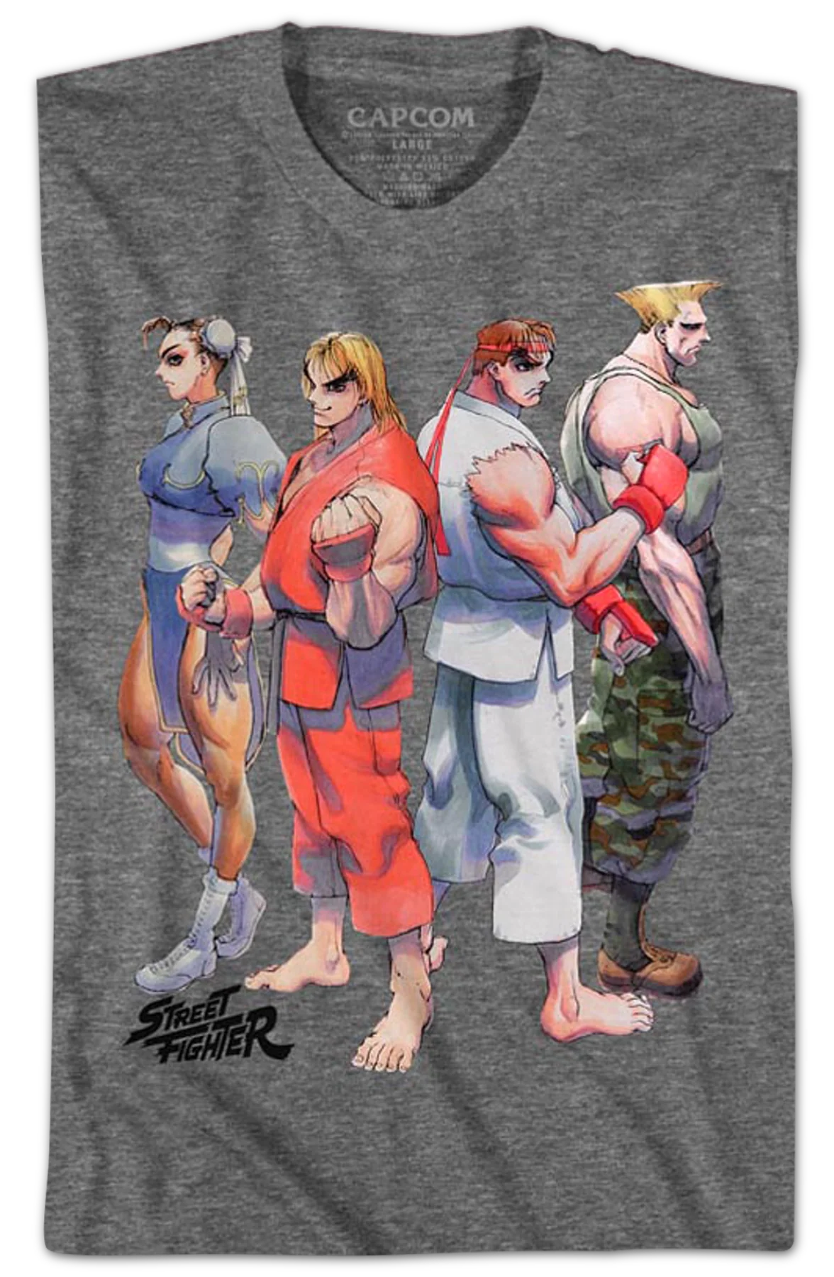 Fighters Lined Up Street Fighter T-Shirt - Image 2
