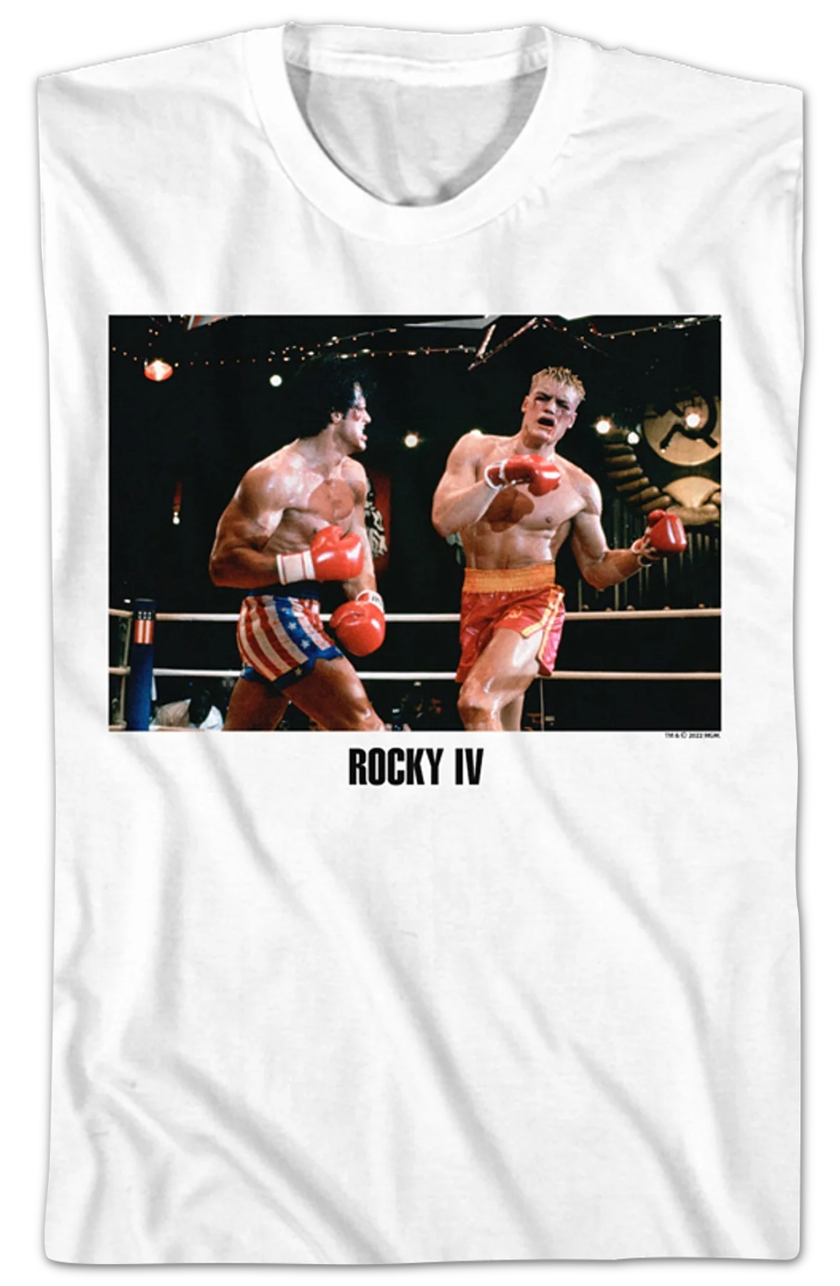 Fighting Drago Photo Rocky IV T-Shirt - Image 2