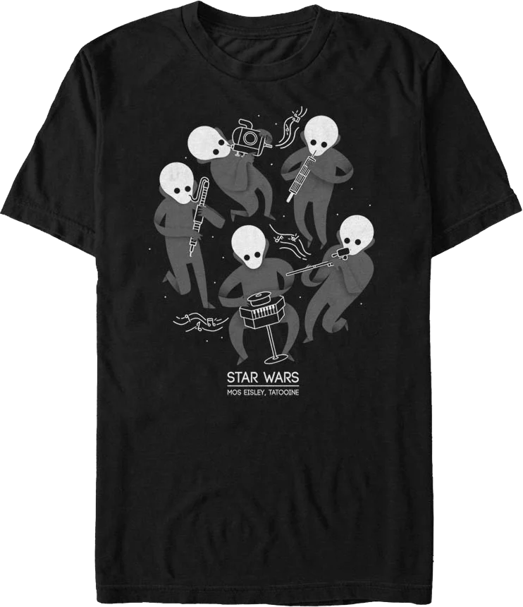 Figrin D'an and the Modal Nodes Concert Poster Star Wars T-Shirt