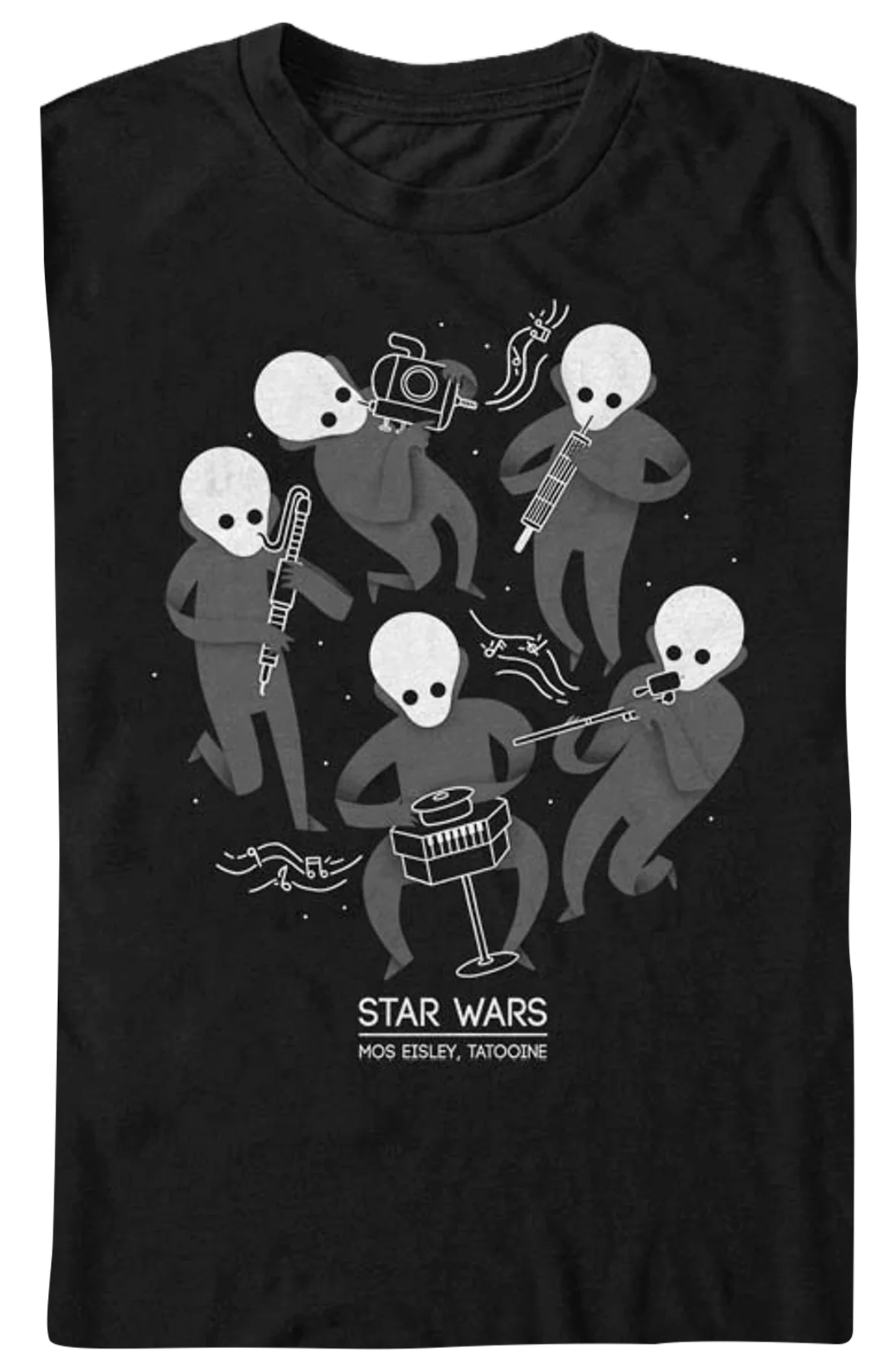 Figrin D'an and the Modal Nodes Concert Poster Star Wars T-Shirt - Image 2