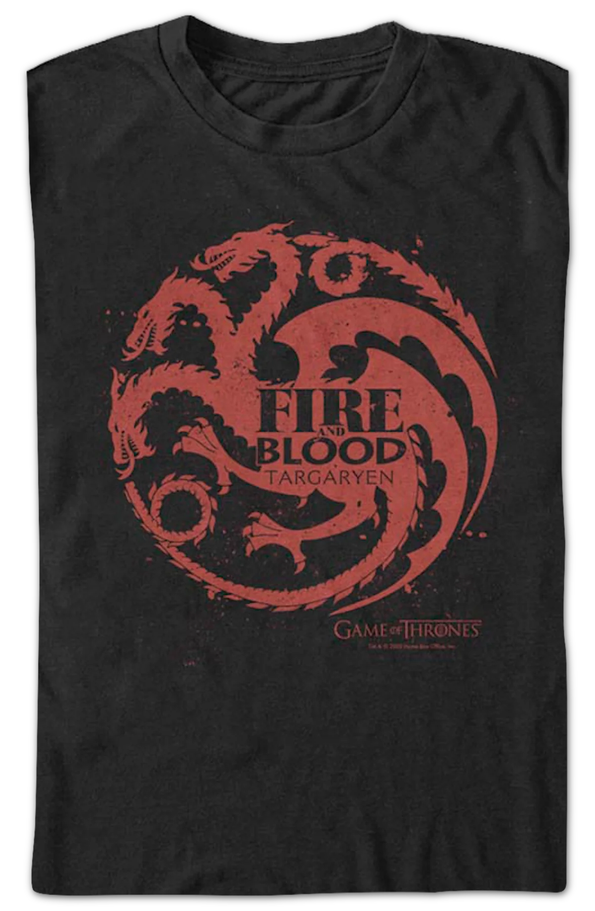 Fire And Blood Game Of Thrones T-Shirt - Image 2