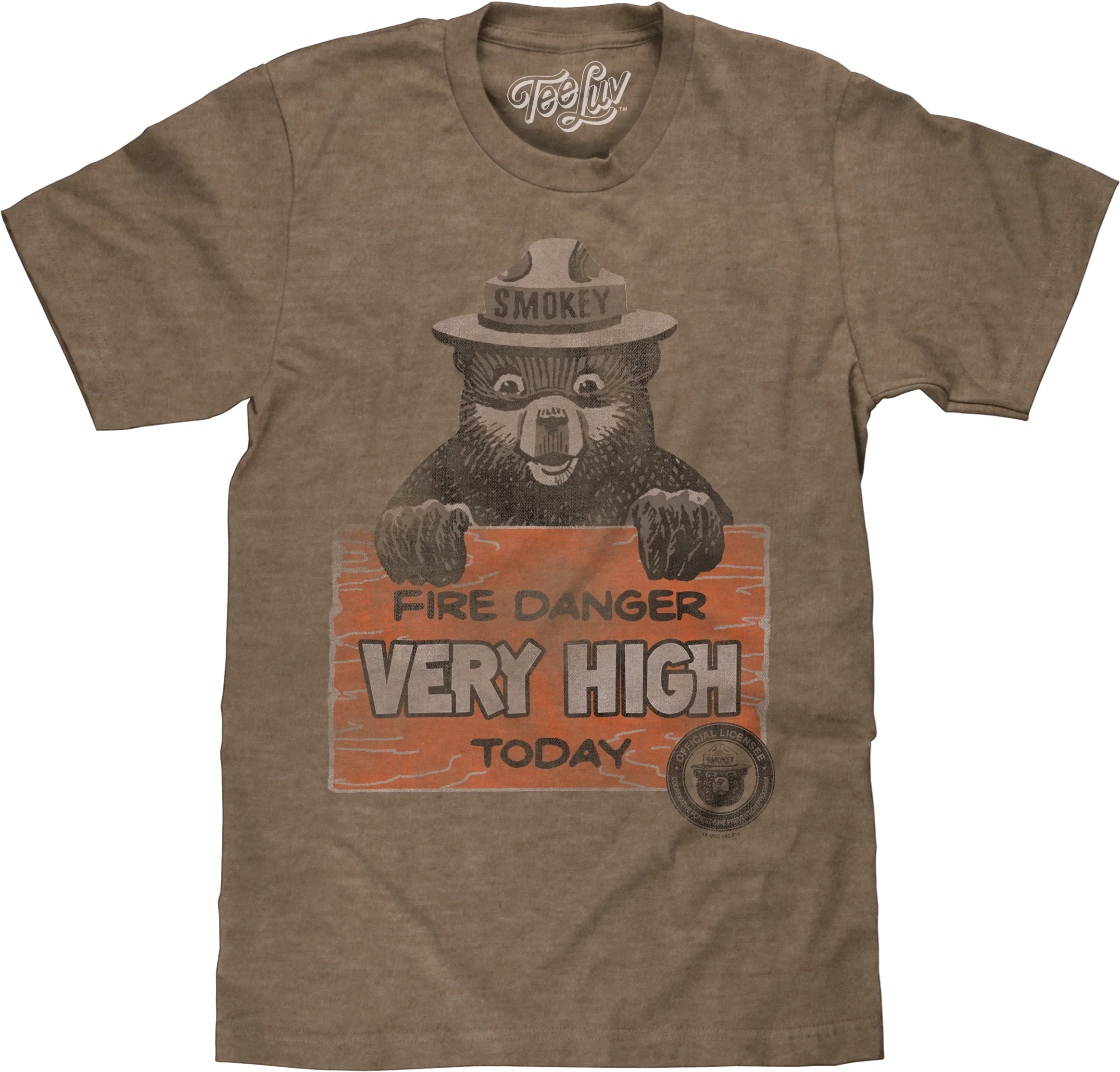 Fire Danger Very High Today Smokey Bear T-Shirt