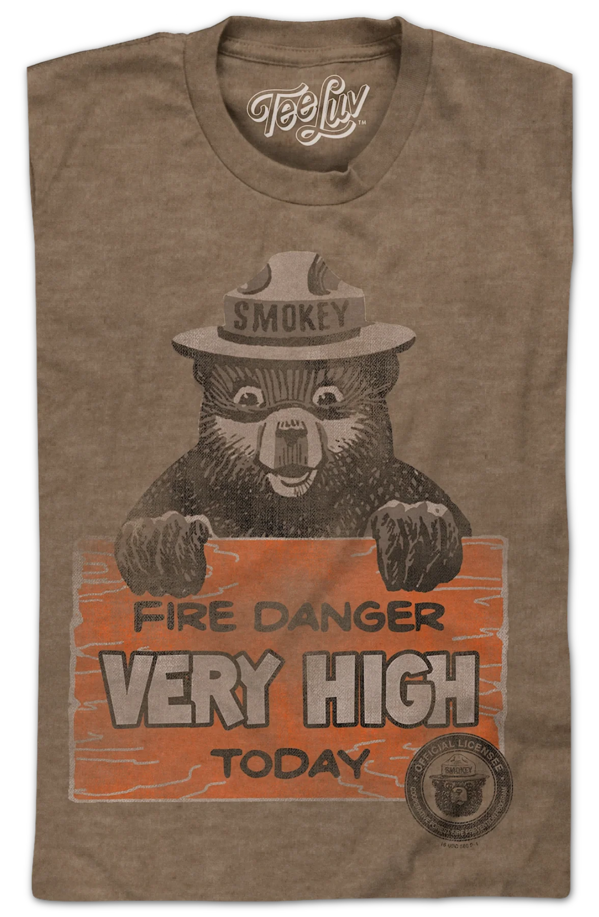 Fire Danger Very High Today Smokey Bear T-Shirt - Image 2