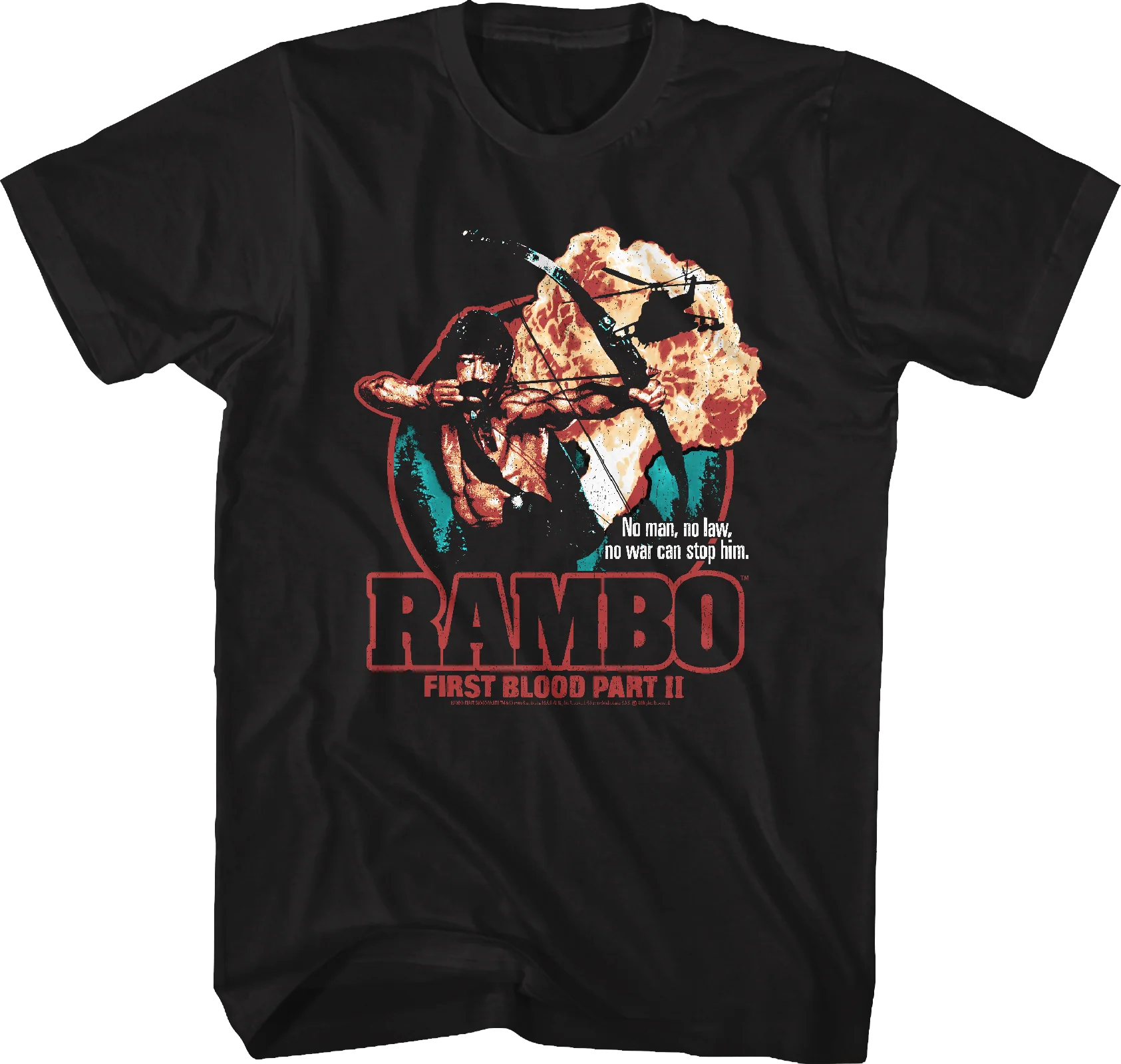 First Blood Part II Collage Poster Rambo T-Shirt