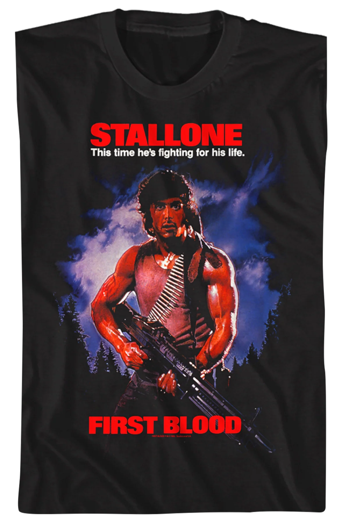 First Blood Poster Rambo T-Shirt - Image 2