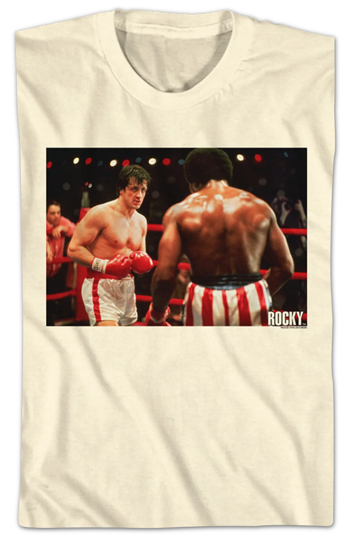 First Fight Apollo Creed vs Rocky Balboa T-Shirt - Image 2