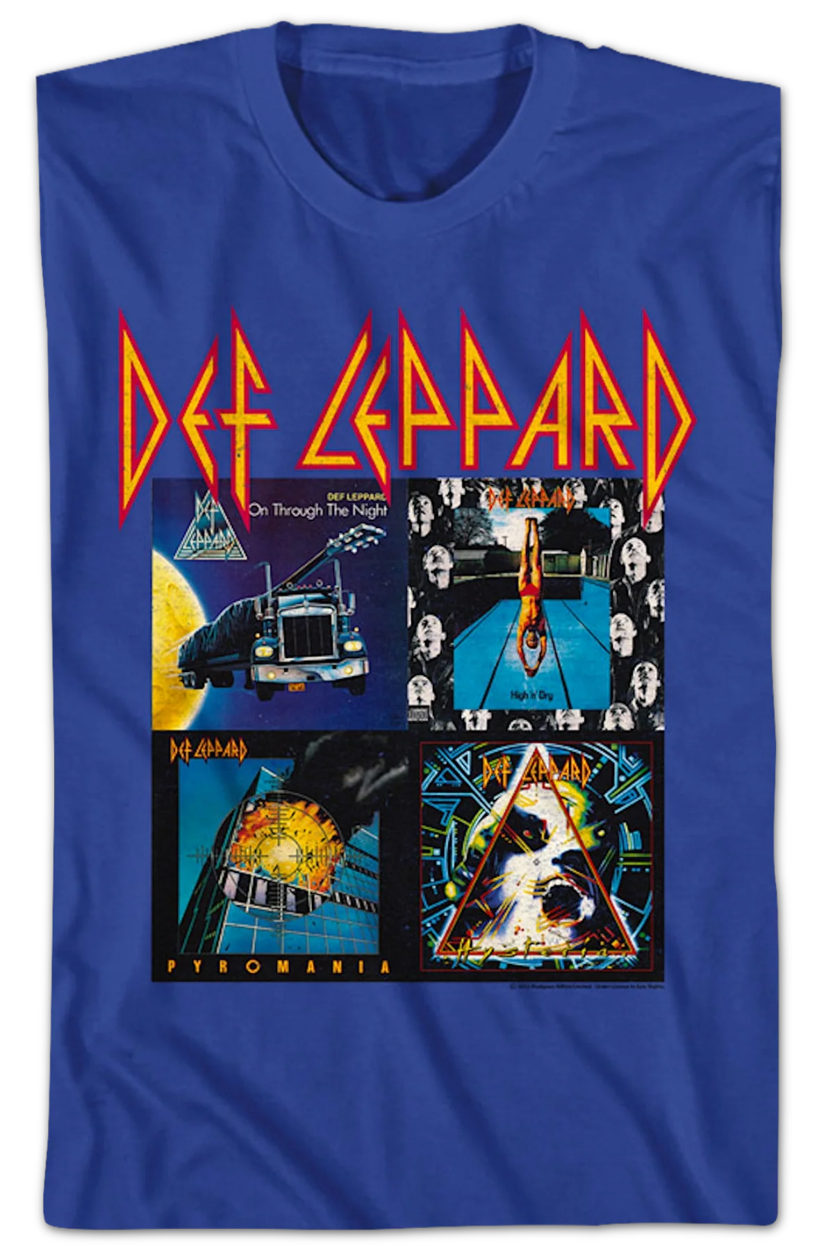 First Four Album Covers Def Leppard T-Shirt - Image 2
