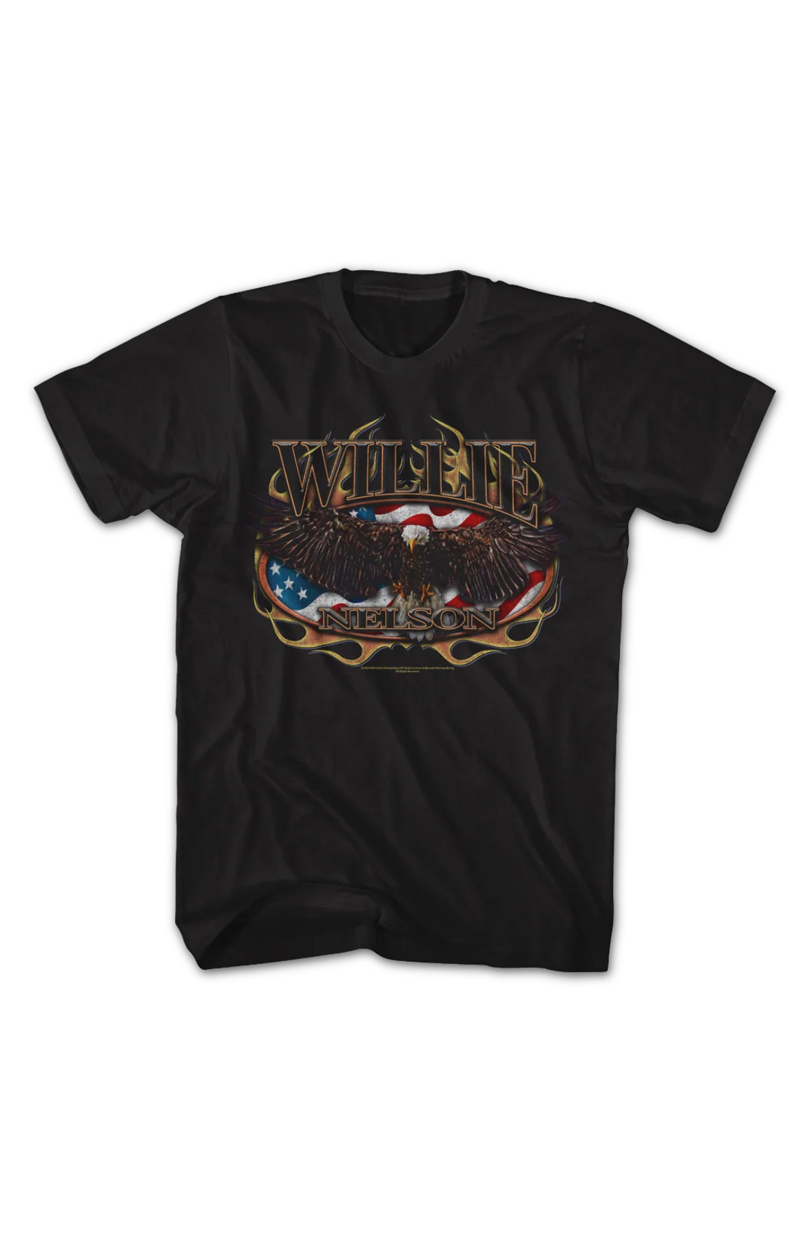 Flag & Eagle Willie Nelson T-Shirt - Image 2