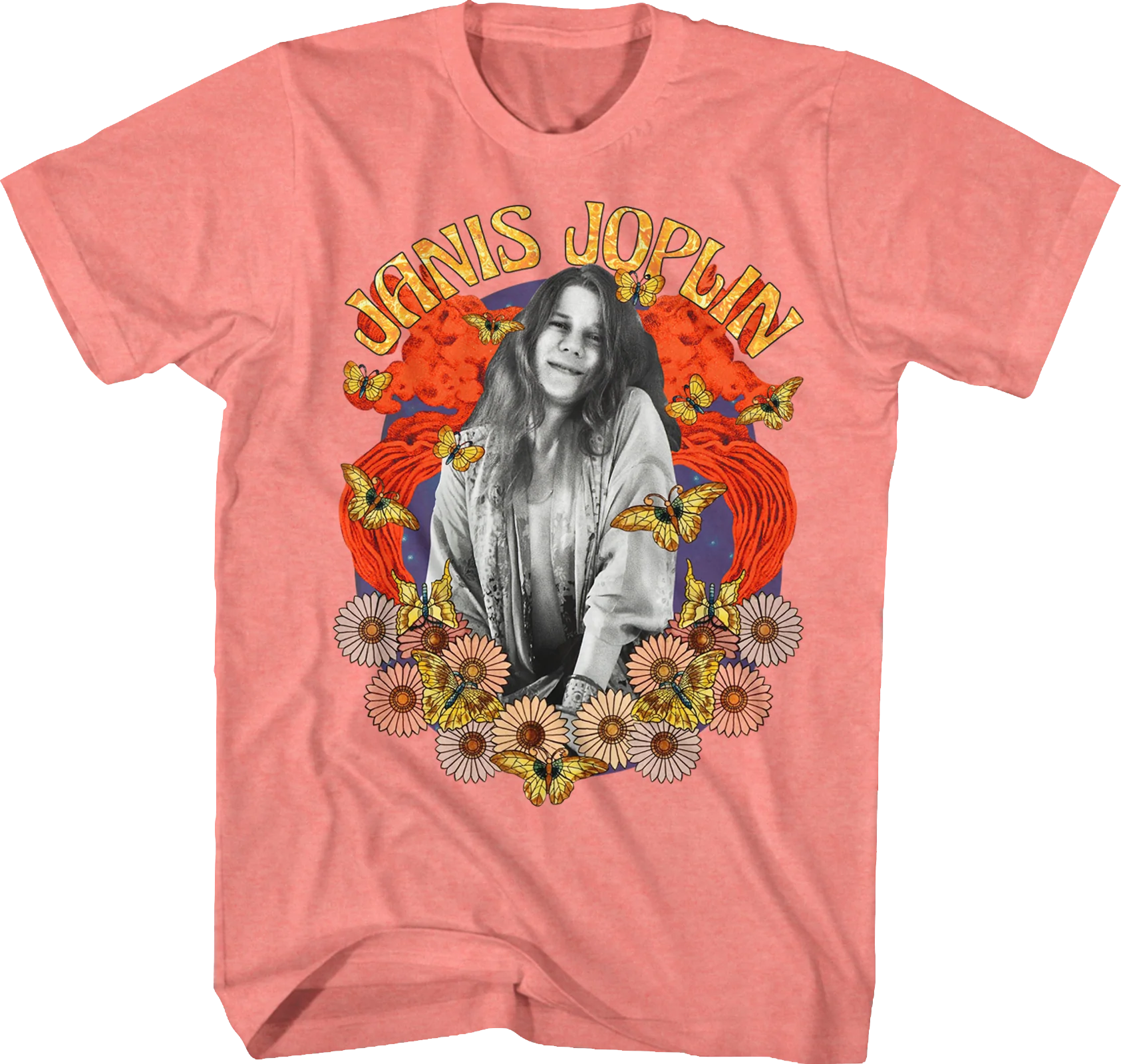 Flower Power Janis Joplin T-Shirt