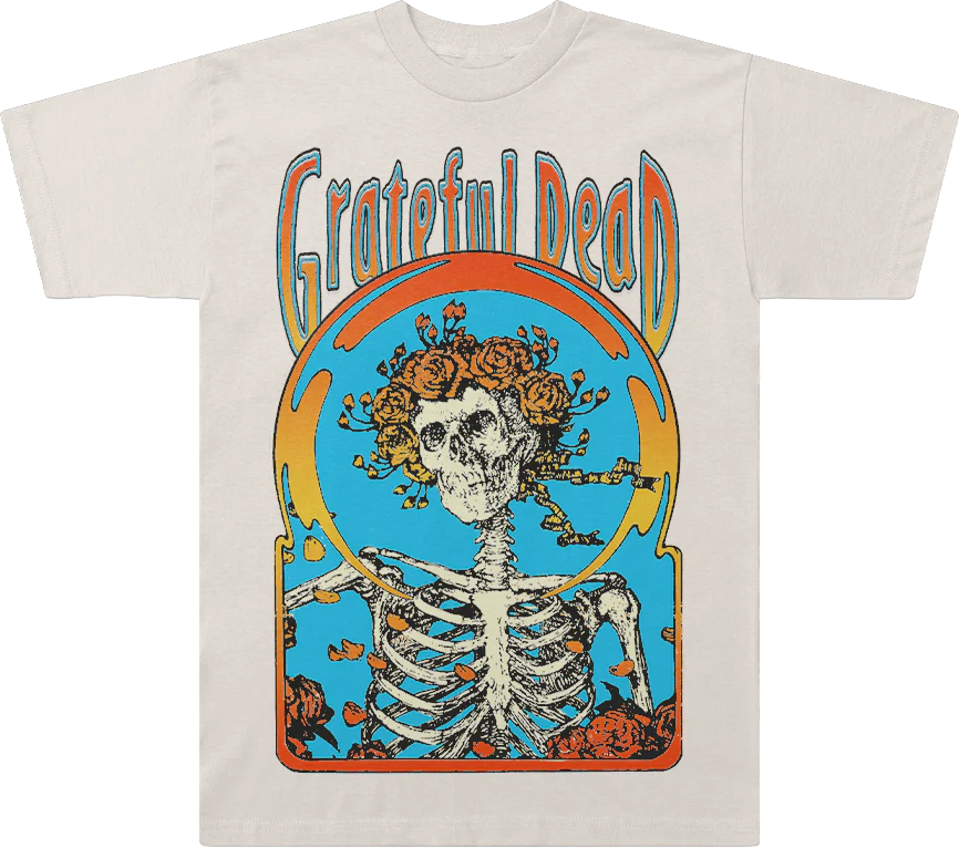 Flower Skeleton Grateful Dead T-Shirt
