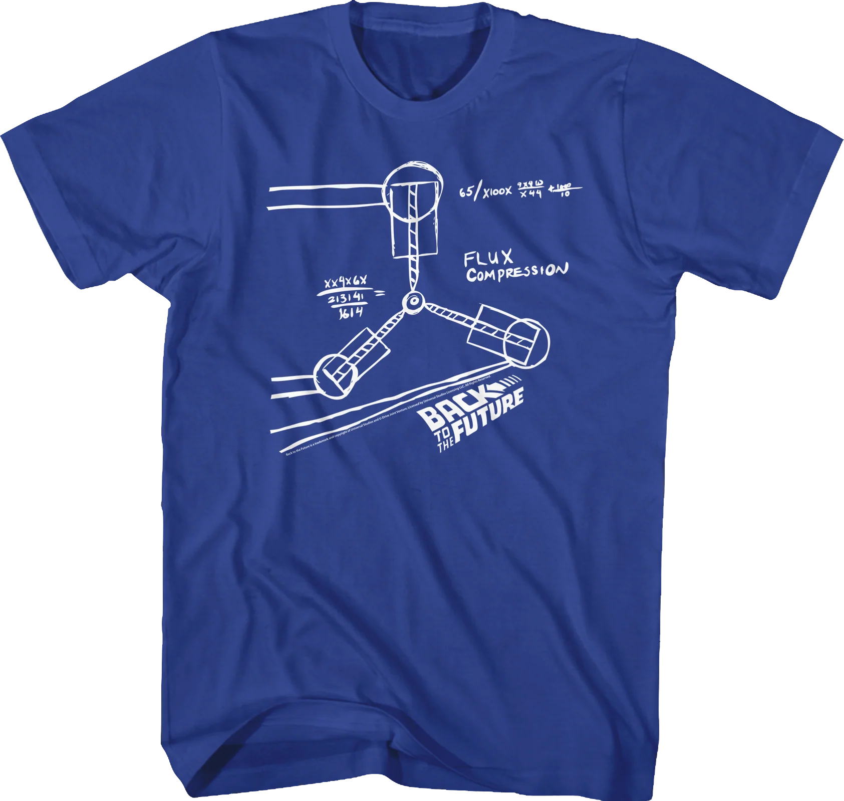 Flux Capacitor Sketch Back To The Future T-Shirt