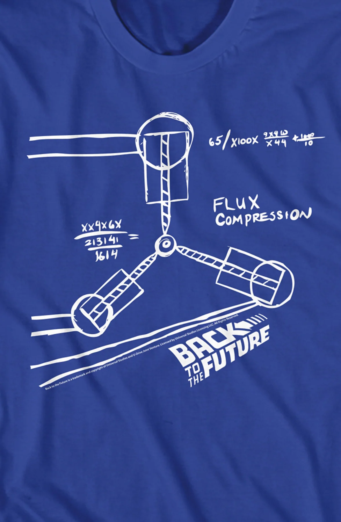 Flux Capacitor Sketch Back To The Future T-Shirt - Image 2