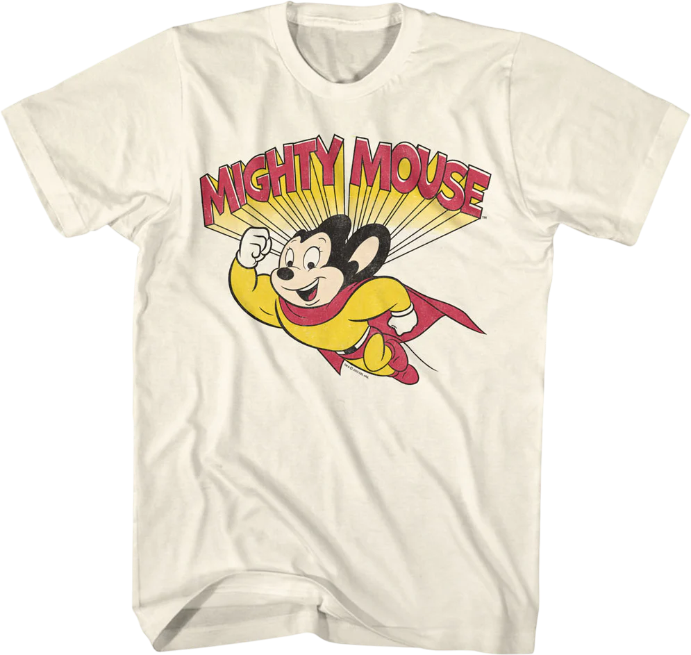 Flying And Flexing Mighty Mouse T-Shirt