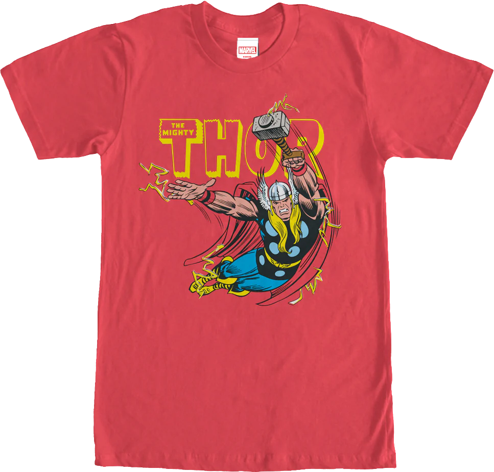 Flying God of Thunder Thor T-Shirt