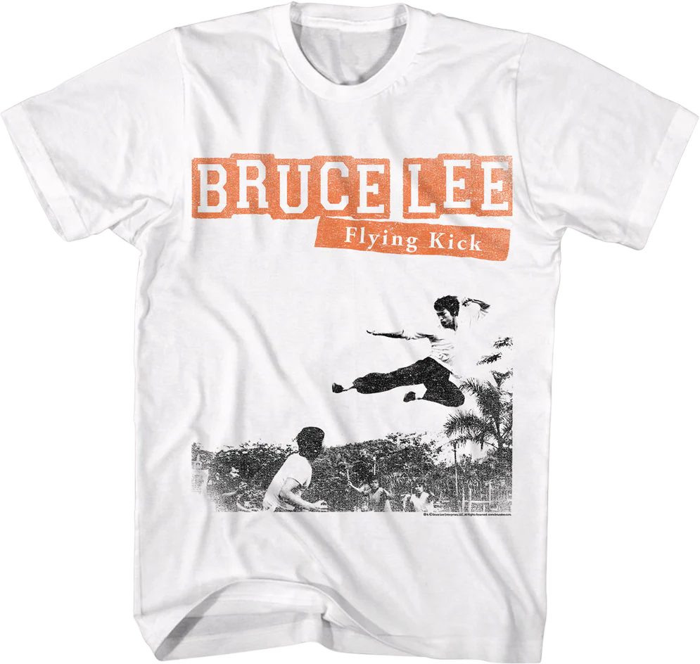 Flying Kick Bruce Lee T-Shirt