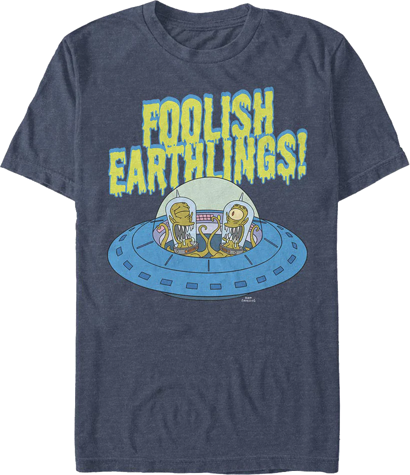 Foolish Earthlings Simpsons T-Shirt