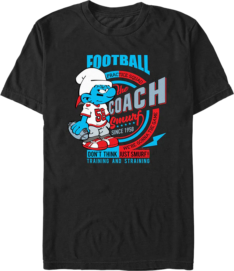 Football Practice Squad Smurfs T-Shirt