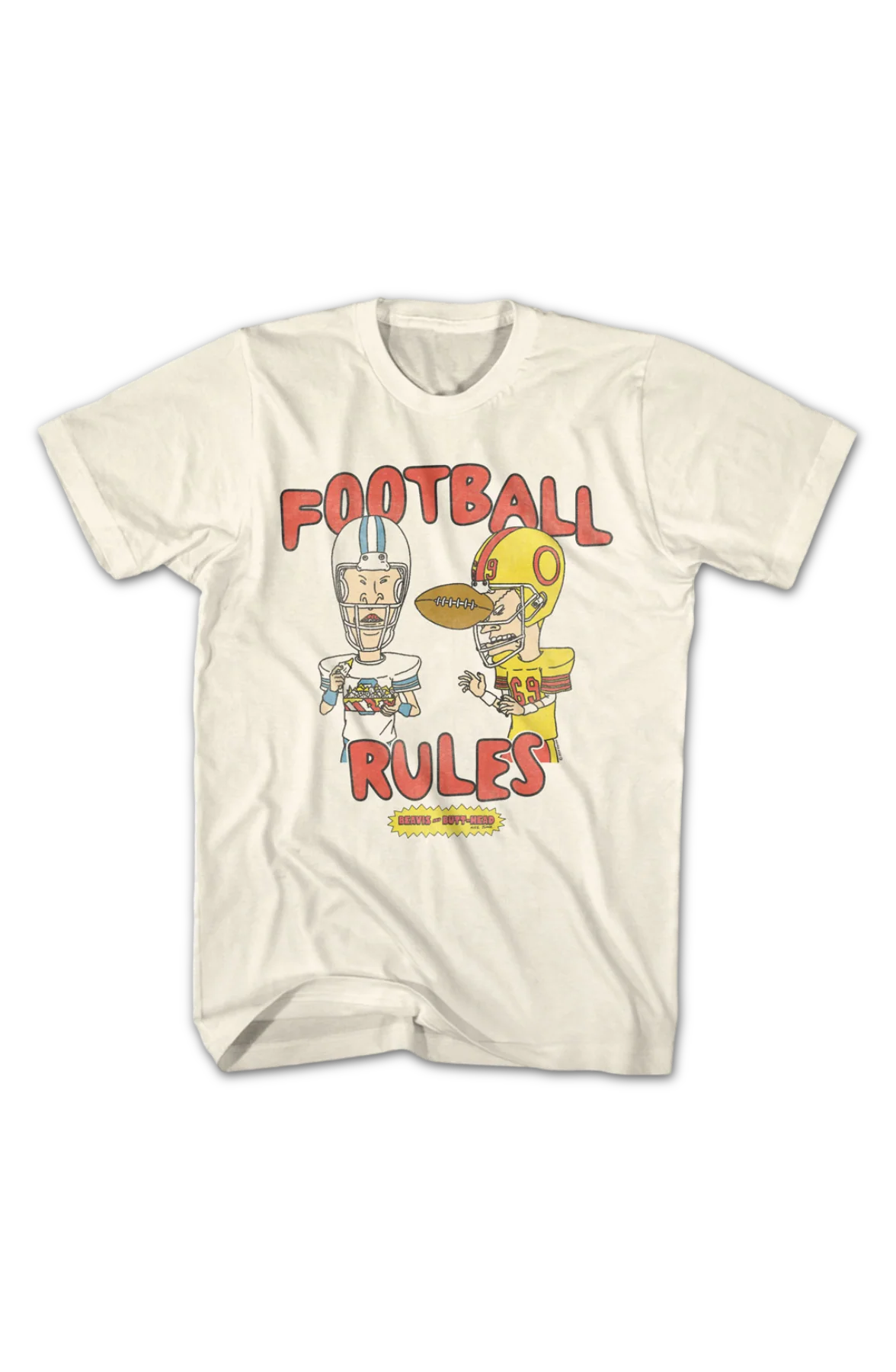 Football Rules Beavis And Butt-Head T-Shirt - Image 2
