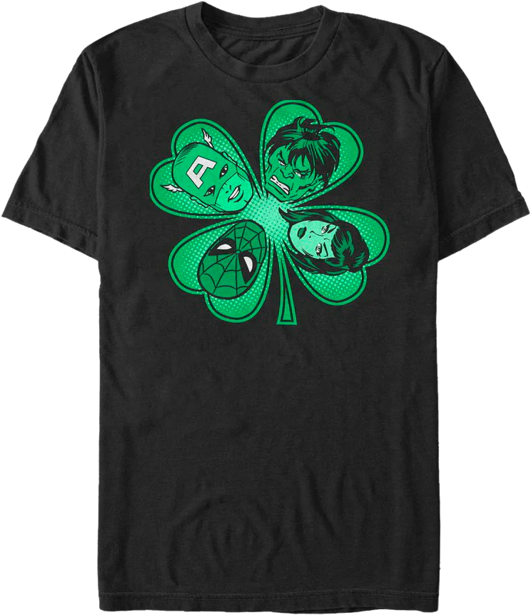 Four Leaf Clover Marvel Comics T-Shirt