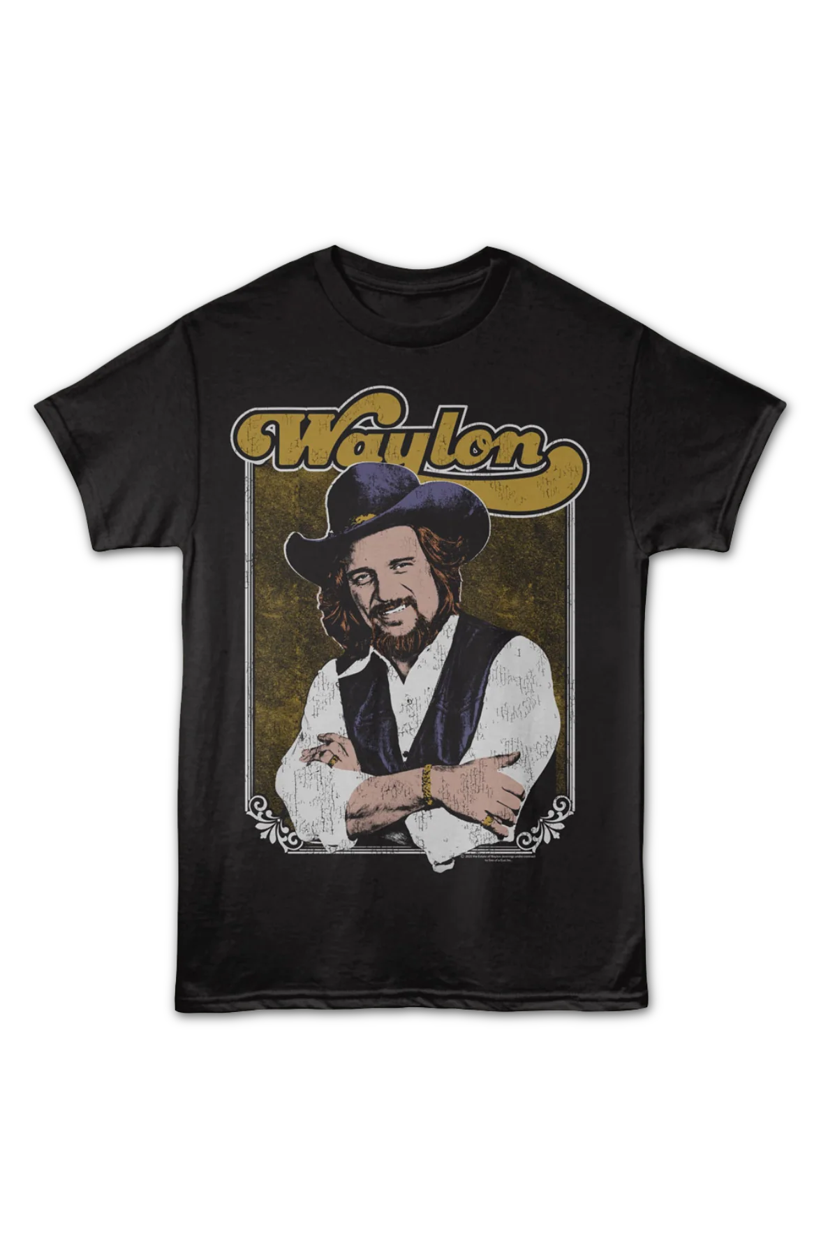 Framed Photo Waylon Jennings T-Shirt - Image 2