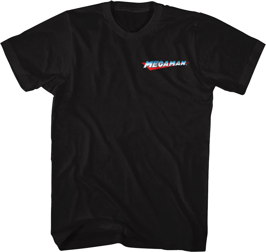 Front & Back 8-Bit Mega Man T-Shirt - Image 3